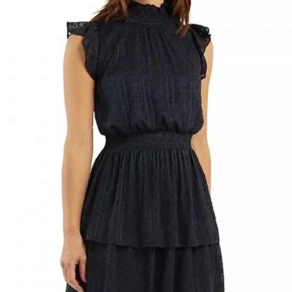 BCX Juniors' Smocked Swiss-Dot Dress, Created for Macy's - Picture 1 of 10